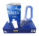 Blue Brita New Sealed Large 10-cup Water Filter Pitcher With 2 Standard Filters. Fixed Price $29.99.