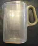 Brita Water Filtration Pitcher White Handle Wave Model Ob53/ob03. Fixed Price $13.05.