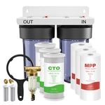 3 Stage Whole House Water Filter Housing System Spin Down Sediment Filtration. Fixed Price $69.99.