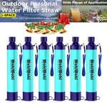 Portable Personal Water Filter Straw 4-stage 1-6 Pk For Hiking,camping,emergency. Fixed Price $9.83.