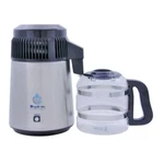 Used - Megahome Water Distiller Stainless And Black With Glass Collection. Fixed Price $175.00.
