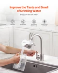 Vevor Faucet Mount Water Filter, Horizontal Purifier For Sink Tap, Carbon. Fixed Price $34.90.