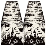 Windkream 2 Pcs Halloween Table Runner 13 X 72 Inches Black White Silhouette Spo. Fixed Price $17.50.
