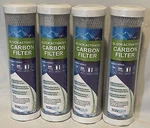4 Pack- 9.875" X 2.5" Block Activated Carbon Filter Ronaqua. Fixed Price $31.49.