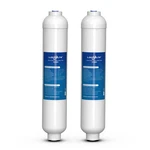Inline Activated Carbon Block Water Filter With 1/4" Quick Connect, T33 In Li.... Fixed Price $35.61.