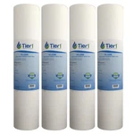 Tier1 5 Micron 20x4.5 Water Filter Spun Wound Polypropylene 4 Pack, White. Fixed Price $106.75.