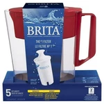 Brita Small 5 Cup Water Filter Pitcher With 1 Standard Filter, Bpa Free Red. Fixed Price $26.95.