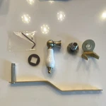 Kingston Brass Toilet Flush Lever White Porcelain Handle Mounting Hardware. Fixed Price $20.00.
