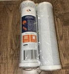 2pk Aquaboon Reverse Osmosis 5 Micron 9.75 X 2.5 Carbon Block Filter Cartridge. Fixed Price $14.00.