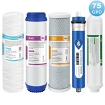 5 Stage 75 Gpd Home Under Sink Reverse Osmosis Ro Filtration System Water Filter. Fixed Price $34.96.