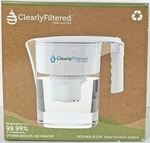 Clearly Filtered 8 Cup Water Filtration System Pitcher Filter Included *sealed. Fixed Price $95.39.