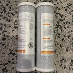2-pk Sim Pure 5 Micron 2.5x10" Cto Carbon Block Water Filter Cartridge. Fixed Price $14.99.