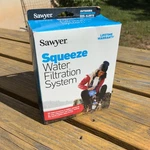 Sawyer Squeeze Water Filtration System Filter Kit W/ (2) 32oz Pouches. Fixed Price $42.00.