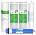 Vegebe 5 Stage 75 Gpd Ro Water Filter Set Replacement For Apec Tfc-1812-75. Fixed Price $7.99.