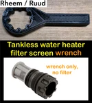 Rheem Ruud Wrench For Tankless Water Heater Filter Screen Rtg20164ak Tool. Fixed Price $8.95.