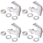 Replacement Cooler Faucet 4 White Water Dispenser Tap Set. Bpa Free Plastic. Fixed Price $10.60.