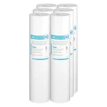 6 Pack 1/5 Micron 20"x4.5" Big Blue Whole House Sediment Water Filter Cartridge. Fixed Price $39.93.