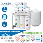 Simpure 100 Gpd 6 Stage Ph Alkaline Reverse Osmosis Water Filter System Purifier. Fixed Price $279.99.