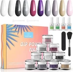 Dip Powder Nail Glitter Dipping Starter Kit W/ Activator, Base & Top Coat. Fixed Price $29.94.