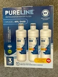3 Pack *new* Pureline Pl-3400 Refrigerator Water Filter For Lg Kenmore Lt100p. Fixed Price $37.99.