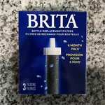 Brita Bottle Replacement Water Filters, 3-pack. Fixed Price $20.00.
