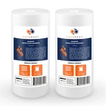 2-pack Of Aquaboon Sediment Water Filter Whole House Big Blue 1 Micron 10"x4.5". Fixed Price $27.79.