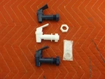 3 Qboyi Water Cooler Spigots Tap Dark Blue White Gasket & Nut Faucet Free Ship. Fixed Price $22.99.
