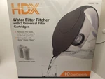 Hdx 10-cup Large Water Filter Pitcher W/ 2 Universal Filters-bpa Free. Fixed Price $12.50.