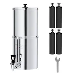 Waterdrop Gravity-fed Water Filter System, With 4 Filters, 2.25g Stainless-steel. Fixed Price $149.00.