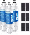 Golden Icepure Rwf1200a Water Filter & Gp-af004 Air 3-pack For Lg Kenmore. Fixed Price $17.47.