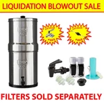 Travel Berkey 1.5 Gal Stainless Steel Housing Only W/ Spigot - No Filters. Fixed Price $159.99.