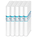 25 Pack Sediment Whole House Water Filter Cartridges 20"x2.5" 1/5/10/20 Micron. Fixed Price $94.21.