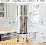 Royal Berkey Gravity-fed Stainless Steel Countertop Water Filter System 3.25 Gal. Fixed Price $333.99.