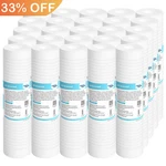 1 / 5 0.5 Micron 10"x2.5" Grooved Sediment Water Filter Ro Cartridge 1-25 Pack. Fixed Price $38.85.
