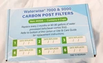Waterwise 7000 & 9000 Certified Carbon Post Filters Item 6505 5 Cups Coconut Nob. Fixed Price $34.99.
