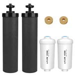 Water Filter Replacement For Berkey , 2 Black Carbon Filters Black,2 White. Fixed Price $80.75.
