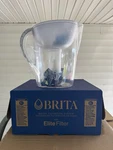 Brita 10 Cup Water Filter Pitcher White Pacifica With 1 Elite Bpa Free. Fixed Price $29.95.