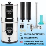 Berkey Water Filter System W/ 2 Boroux Filters & Level Spigot. Fixed Price $269.99.