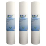 Tier1 1 Micron 20x4.5 Water Filter Spun Wound Polypropylene 3 Pack, White. Fixed Price $91.23.