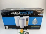 New Zerowater 5 Stage Advanced Filtration 3 Replacement Water Filters Fs Charity. Fixed Price $58.95.