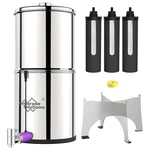 Membrane Solution Gravity-fed Water Filter System For Family Metal Spigot,stand. Fixed Price $89.99.