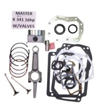 Engine Rebuild Master Kit W/valves For Kohler K341 16hp M16 W/16hp Rod Not 12hp. Fixed Price $169.99.