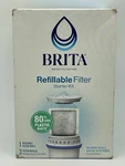 Brita Refillable Filter Starter Kit W/ Reusable Shell & 3 Refills. Fixed Price $11.40.