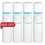4 Pack 1/5 Micron 20x4.5" Big Blue Sediment Water Filter Whole House Repalcement. Fixed Price $39.97.