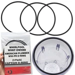 (3pk) O-rings For Whirlpool Whkf-dwhbb Whkf-c9 & American Plumber W10-pr W10-or. Fixed Price $13.99.