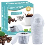 Capmesso Disposable Coffee Filters With Lid Kerig 200 Count, White (with Lid). Fixed Price $29.69.