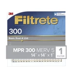 Filtrete Basic Dust & Lint Air Filter, 300 Mpr, 311-4, 14 In X X1. Fixed Price $21.21.