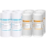 1-8 Pack 5 Micron 10"x4.5" Pp Sediment Cto Carbon Block Water Filter Whole House. Fixed Price $23.99.