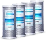 Geekpure Whole House Carbon Block Replacement Water Filters 5 Mic 4.5x10 Pack 4. Fixed Price $63.99.