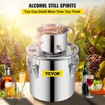 Vevor 12l Water Alcohol Distiller 3gal Copper Wine Making Boiler Multi Home Diy. Fixed Price $85.93.
